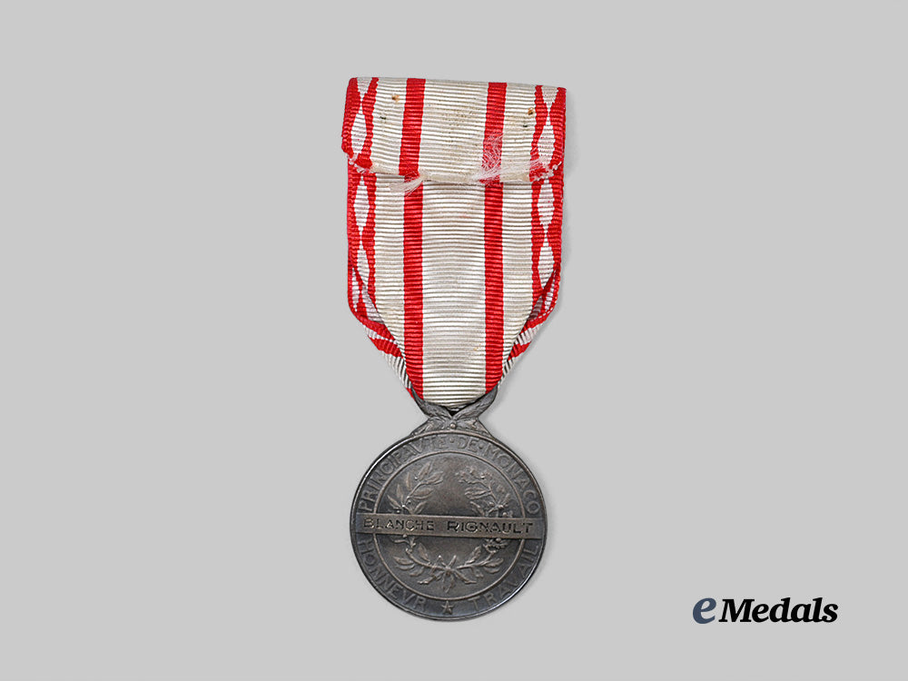 monaco,_principality._a_medal_of_labour;_silver_grade,_c.1945_e_medals__e_u25299_7