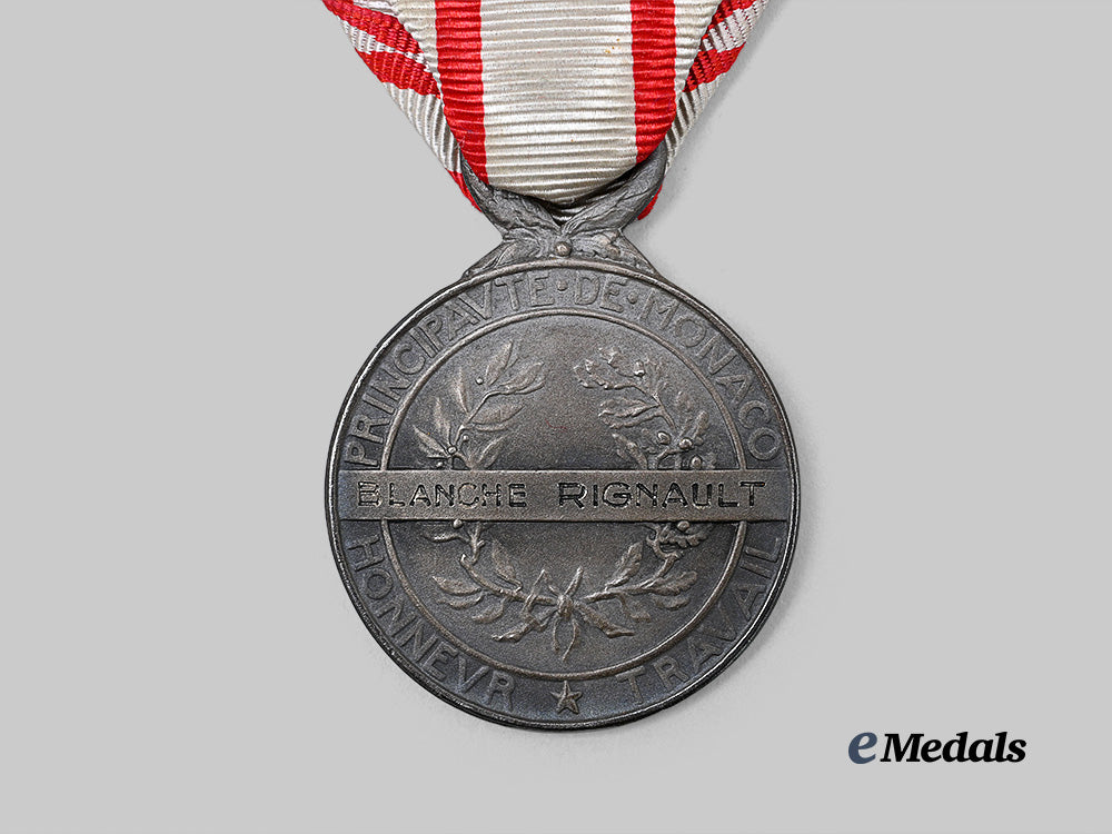monaco,_principality._a_medal_of_labour;_silver_grade,_c.1945_e_medals__e_u25299_8