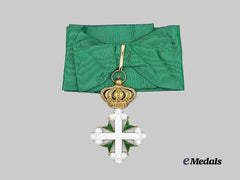 Italy, Kingdom. An Order of Maurice & St. Lazarus, Commander in Gold