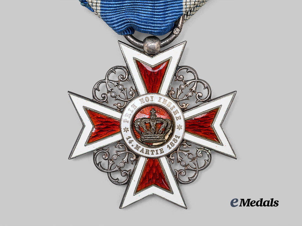 romania,_kingdom._an_order_of_the_crown,_i_v_class_officer_e_medals__e_u25327_3