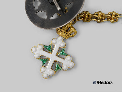 austria,_imperial._a_miniature_chain_with_an_italian_st._maurice&_st._lazarus_and_order_of_franz_joseph,_in_gold,_c.1900_e_medals__e_u25336_6