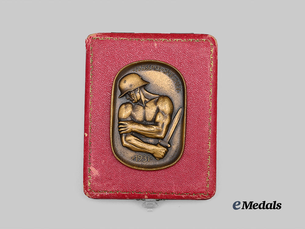 hungary,_kingdom._a1931_army_sports_week_plaque_in_case_e_medals__e_u25351_4