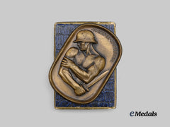 Hungary, Kingdom. A 1931 Army Sports Week Plaque in Case