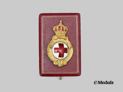 Bulgaria, Kingdom. A Royal Badge of Merit of the Bulgarian Red Cross, in Case