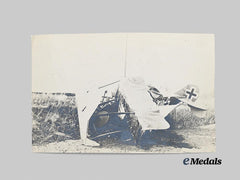 Photo Of Destroyed German Plane C. 1915