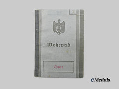 The Wehrpass To Senior Master Sentinel; Hungarian Cross