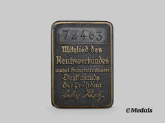 Germany.  A National Federation Of Outpatient Traders Membership Badge