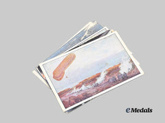 Seven First War German Imperial Airplane Postcards