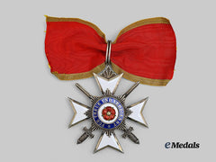 Lippe, Principality. A Princely House Order, II Class Cross with Swords