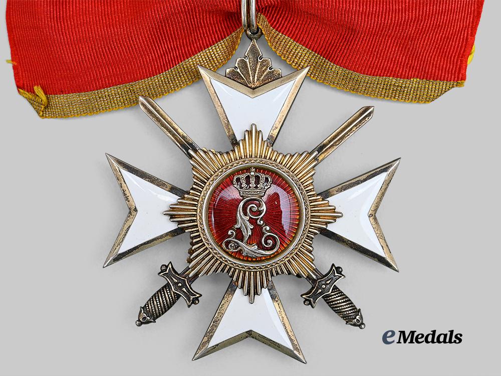 lippe,_principality._a_princely_house_order,_i_i_class_cross_with_swords_e_medals__g46103_5
