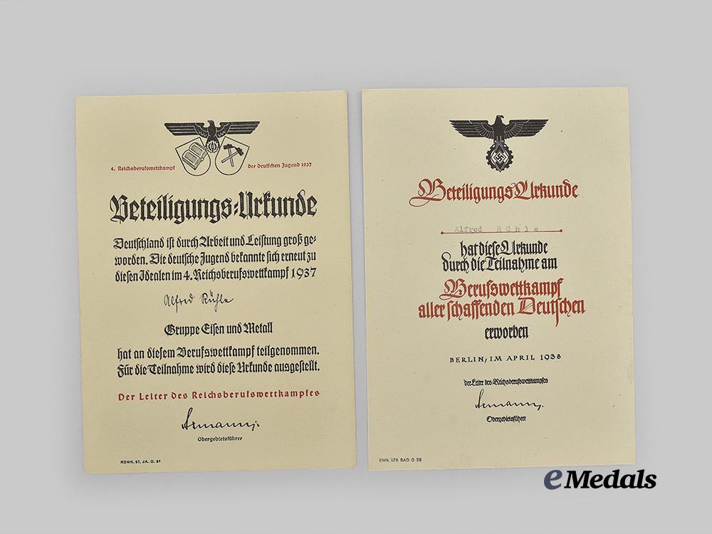 germany,_heer._a_mixed_lot_of_award_documents_and_correspondence_to_gefreiter_alfred_rühle,_tank_destruction_badge_recipient_e_medals__g51627_12