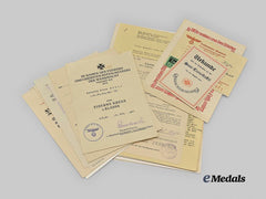 Germany, Heer. A Mixed Lot of Award Documents and Correspondence to Gefreiter Alfred Rühle, Tank Destruction Badge Recipient