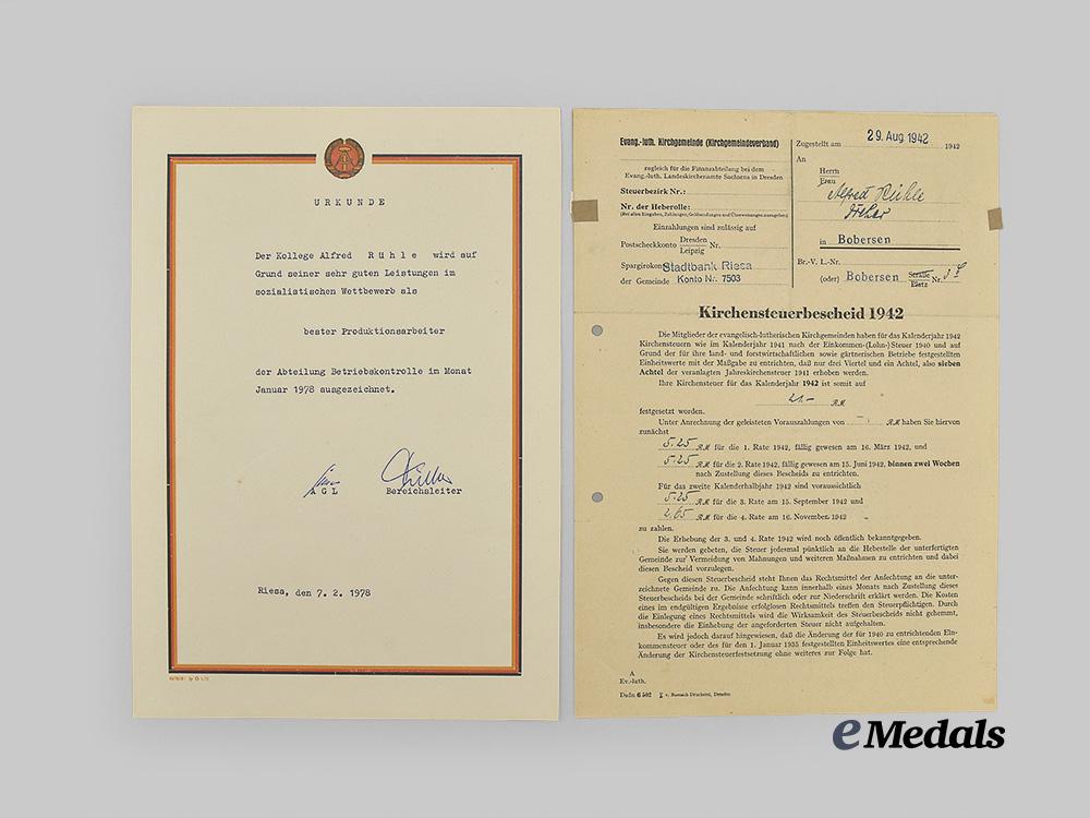 germany,_heer._a_mixed_lot_of_award_documents_and_correspondence_to_gefreiter_alfred_rühle,_tank_destruction_badge_recipient_e_medals__g51627_37