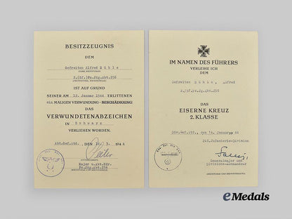 germany,_heer._a_mixed_lot_of_award_documents_and_correspondence_to_gefreiter_alfred_rühle,_tank_destruction_badge_recipient_e_medals__g51627_7