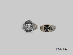 Germany, Imperial. A Pair Of First World War Patriotic Rings