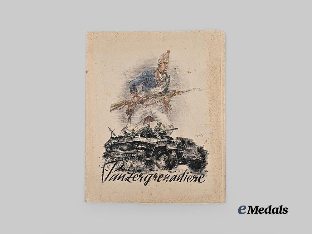 germany,_wehrmacht._a_lot_of_wartime_panzergrenadier_propaganda_illustrations,_with_binder,_by_walter_gotschke_e_medals__g60316_2
