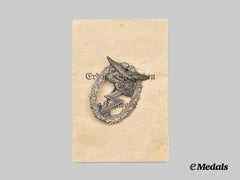 Germany, Luftwaffe. A Ground Assault Badge, with Issue Package, by G.H. Osang
