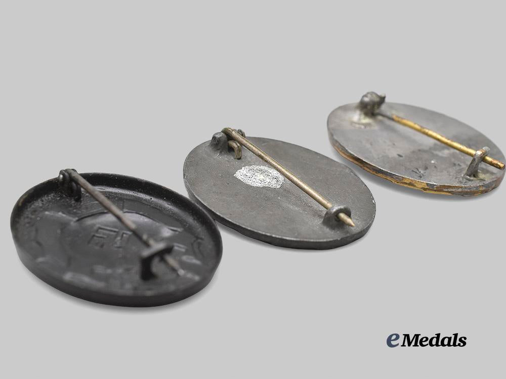 germany,_wehrmacht._a_mixed_lot_of_wound_badges,_all_grades_e_medals__g60913_4