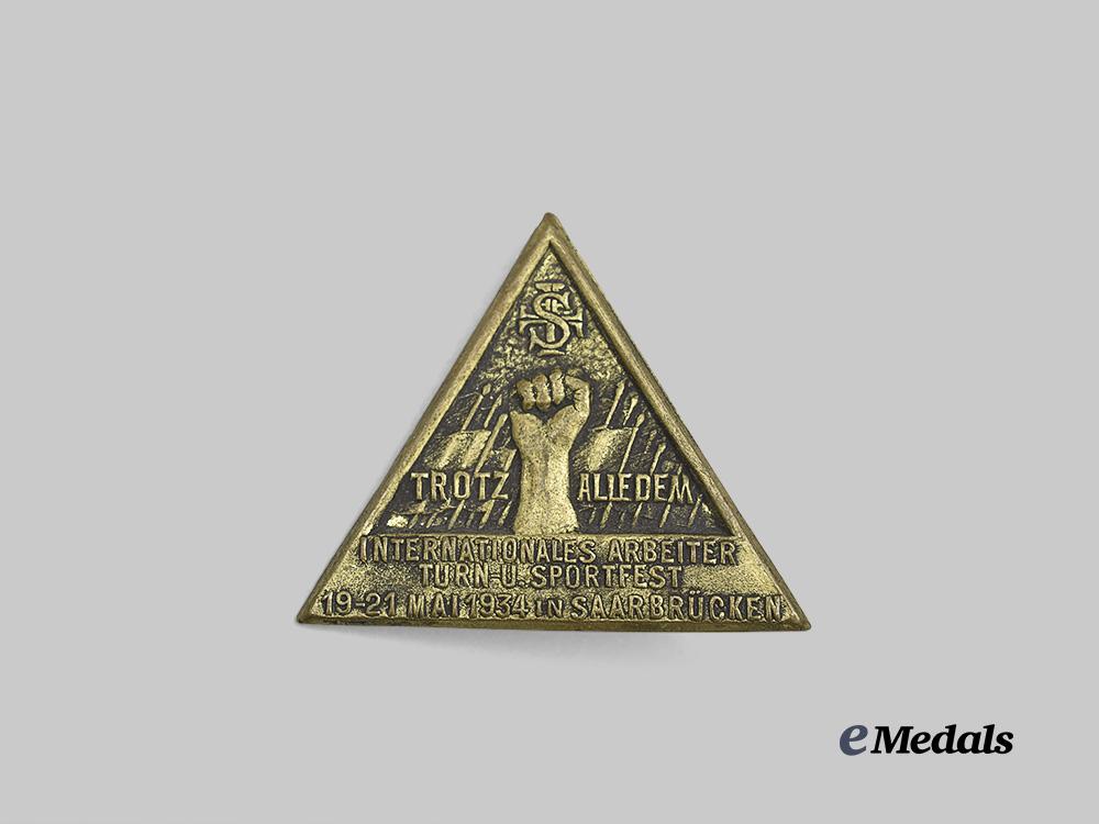 germany,_third_reich._a1934_saarbrücken_workers’_gymnastics_and_sports_federation_festival_badge_e_medals__g60916_2