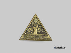 Germany, Third Reich. A 1934 Saarbrücken Workers’ Gymnastics and Sports Federation Festival Badge