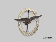 Germany, Luftwaffe. A Glider Pilot’s Badge, Refurbished Example, by C.E. Juncker