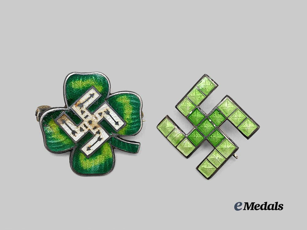 germany,_third_reich._a_pair_of_patriotic_swastika_badges_in_silver,_british_export_examples_e_medals__g60927_2