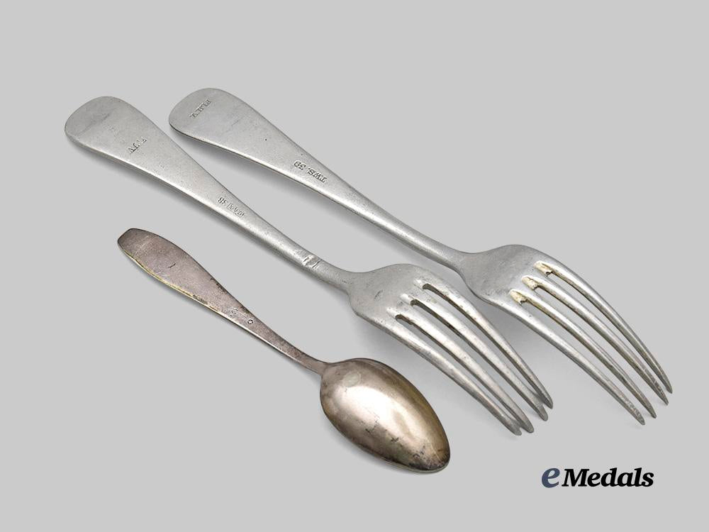 germany,_luftwaffe._a_lot_of_mess_hall_cutlery_e_medals__g60944_3