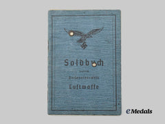 Germany, Luftwaffe. A Soldbuch to Flieger Eduard Ratig, Flak Crewman