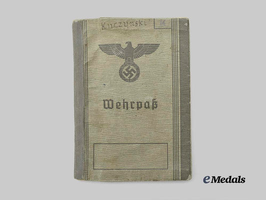 germany,_heer._a_wehrpaß_to_paul_kuczynski,_channel_coast_security_e_medals__g60994_2