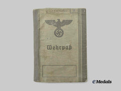 Germany, Heer. A Wehrpaß to Paul Kuczynski, Channel Coast Security