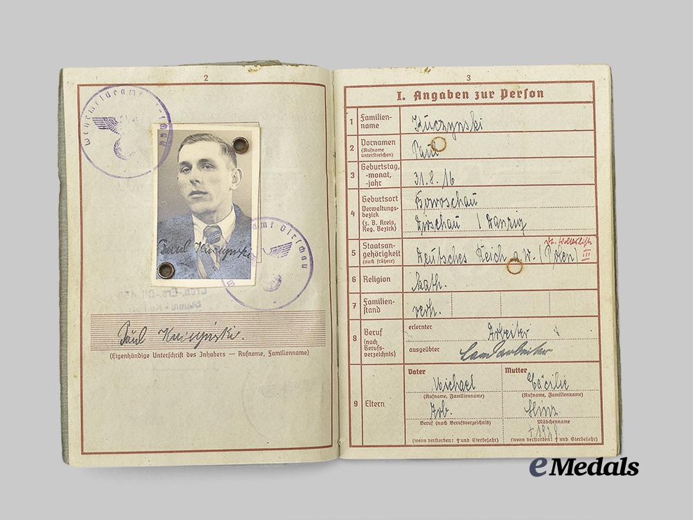 germany,_heer._a_wehrpaß_to_paul_kuczynski,_channel_coast_security_e_medals__g60994_3