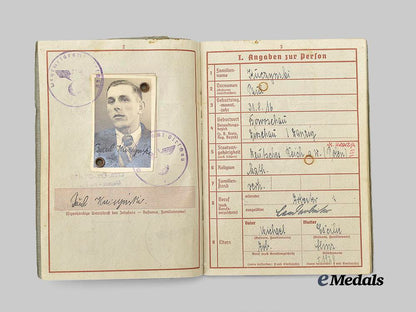 germany,_heer._a_wehrpaß_to_paul_kuczynski,_channel_coast_security_e_medals__g60994_3