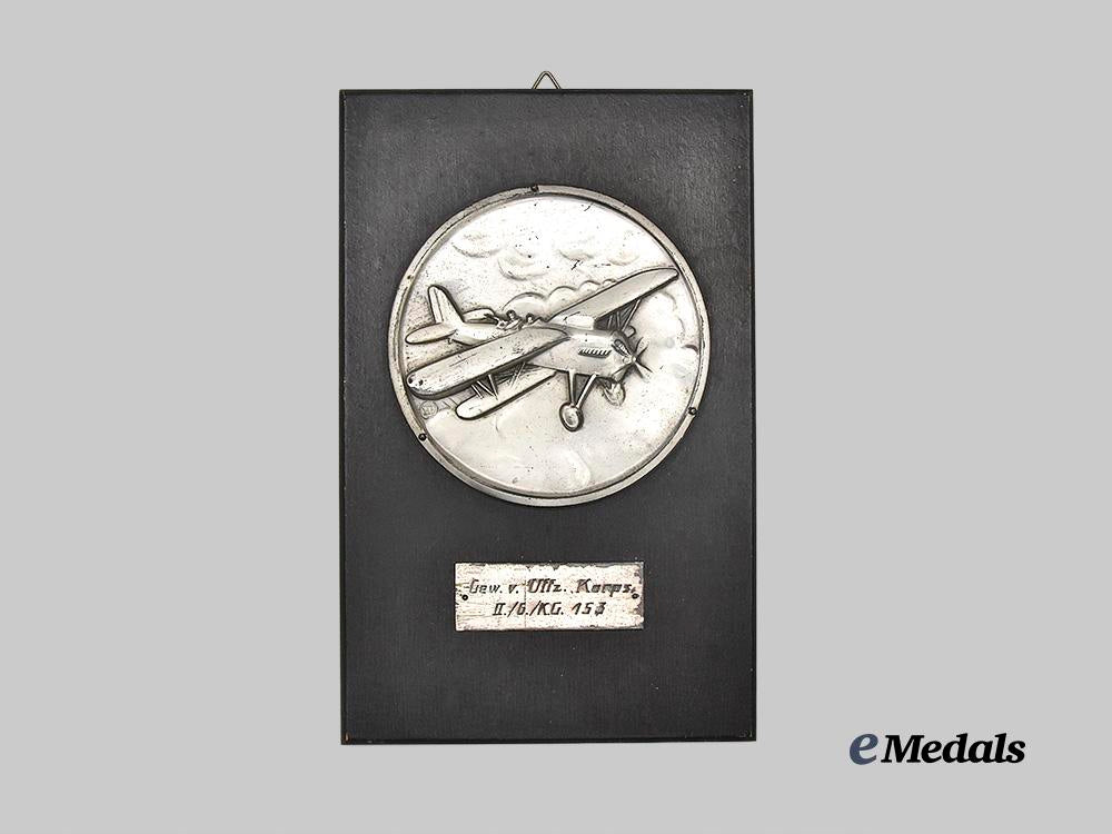 germany,_luftwaffe._a_kampfgeschwader153_commemorative_plaque_e_medals__g61018_2