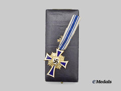 Germany, Third Reich. An Honour Cross of the German Mother, Gold Grade with Case, by B.H. Mayer