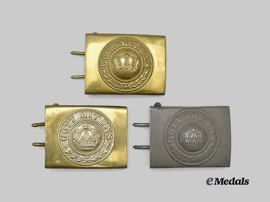 germany,_imperial._a_mixed_lot_of_army_belt_buckles_for_enlisted_ranks_e_medals__g61023_2