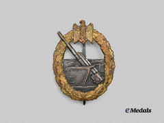 Germany, Kriegsmarine. A Coastal Artillery War Badge, by Schwerin