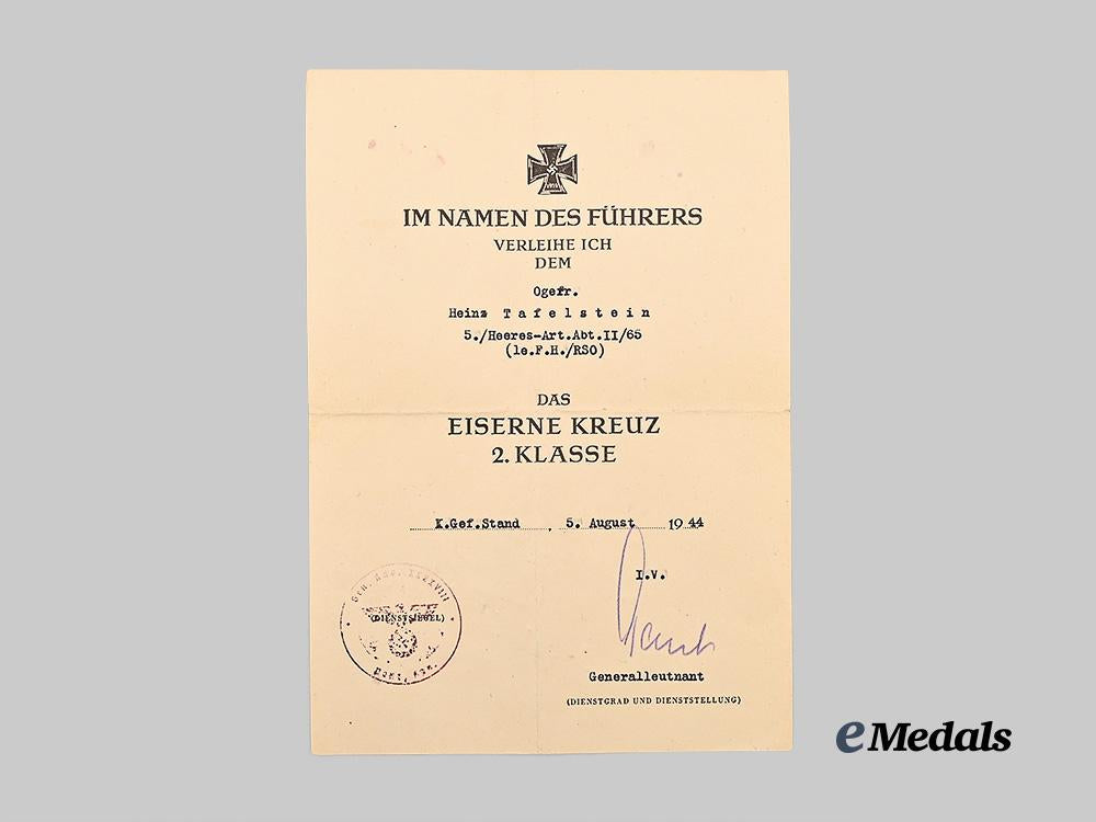 germany,_heer._a_lot_of_award_documents_to_obergefreiter_heinz_tafelstein,_raupenschlepper_ost_e_medals__g61066_3