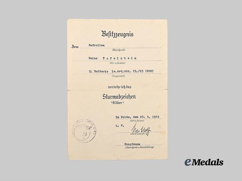 germany,_heer._a_lot_of_award_documents_to_obergefreiter_heinz_tafelstein,_raupenschlepper_ost_e_medals__g61066_5
