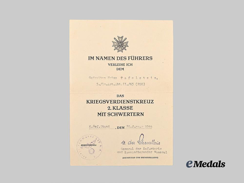 germany,_heer._a_lot_of_award_documents_to_obergefreiter_heinz_tafelstein,_raupenschlepper_ost_e_medals__g61066_7