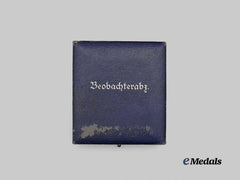 Germany, Luftwaffe. A Case for an Observer’s Badge, Gebrüder Wegerhoff Design, Mid- to Late-War Example