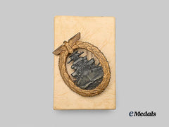 Germany, Kriegsmarine. A High Seas Fleet Badge, with Period Case, Variation 1 by Steinhauer & Lück