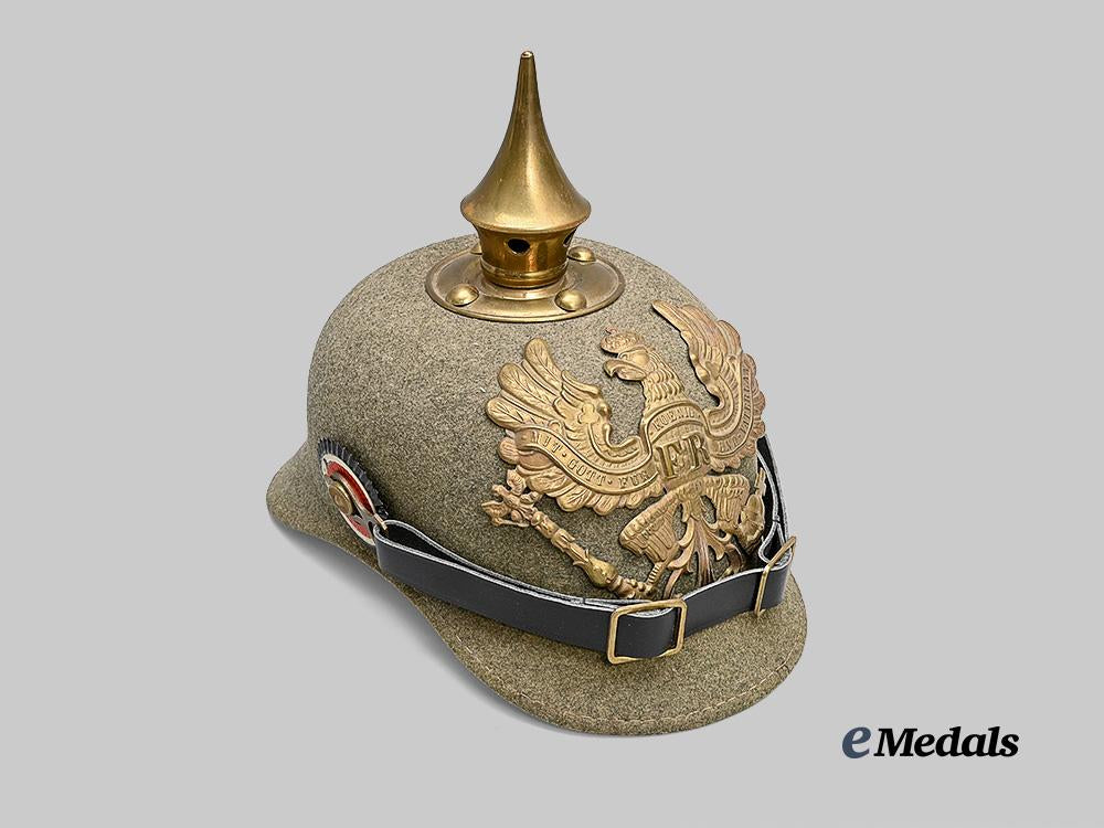 germany,_imperial._a_prussian_infantry_rolled_edge_felt_ersatz_pickelhaube_e_medals__g61244_4