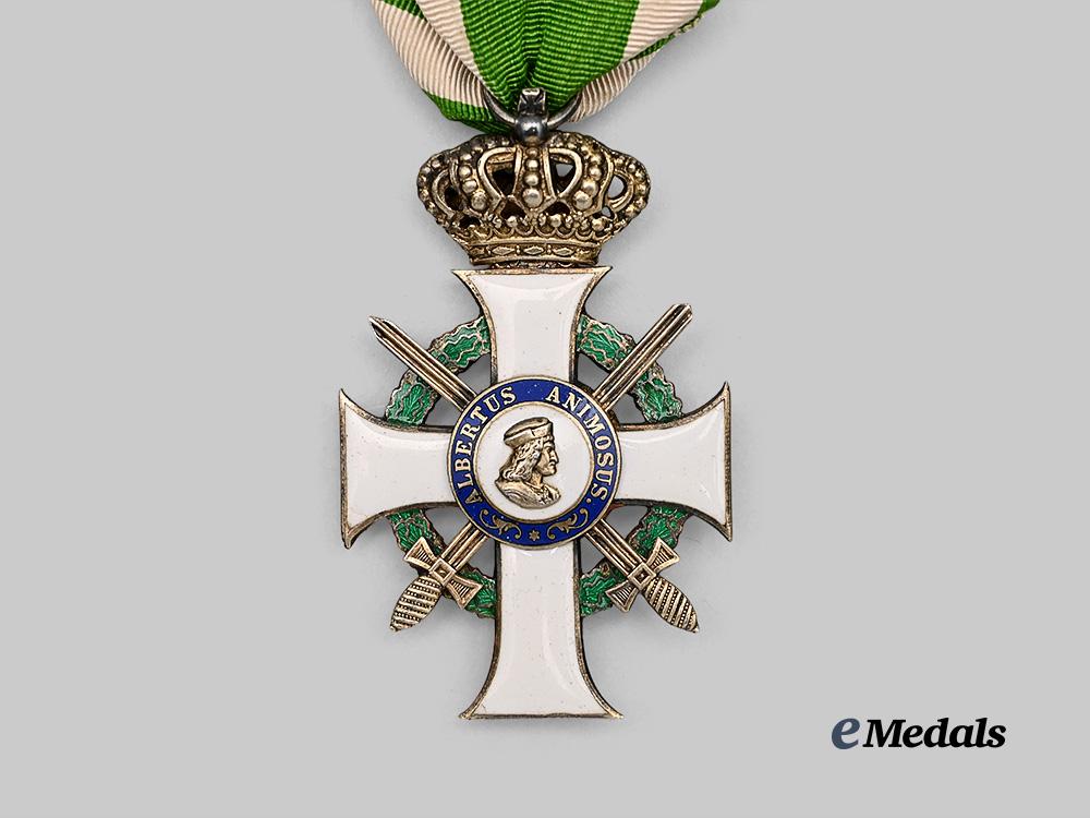 saxony,_kingdom._an_albert_order,_i_i_class_knight’s_cross_with_swords_and_crown,_by_g._a._scharffenberg_e_medals__g61256_5