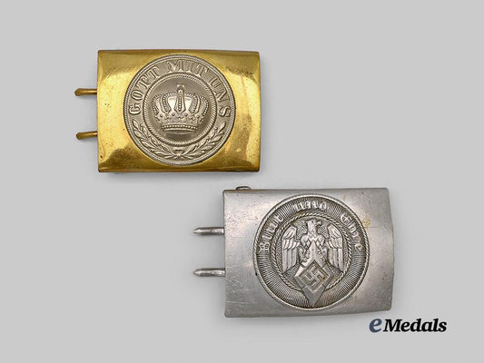 germany,_h_j;_germany,_imperial._a_pair_of_belt_buckles_for_enlisted_ranks_e_medals__g61277_2