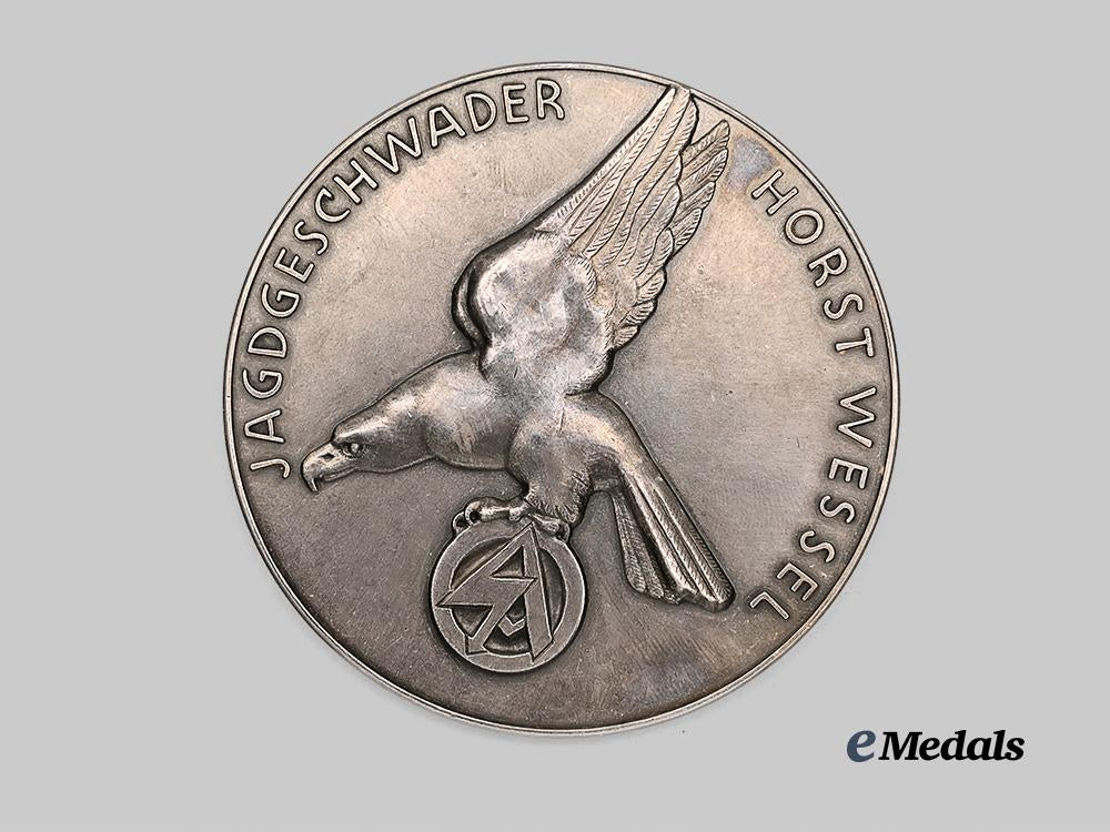 germany,_luftwaffe._a_mint_jagdgeschwader6_commemorative_table_medal,_by_deschler&_sohn_e_medals__g61284_2