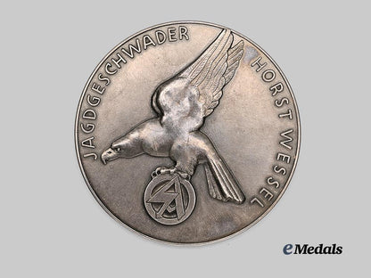 germany,_luftwaffe._a_mint_jagdgeschwader6_commemorative_table_medal,_by_deschler&_sohn_e_medals__g61284_2
