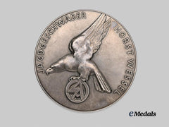 Germany, Luftwaffe. A Mint Jagdgeschwader 6 Commemorative Table Medal, by Deschler & Sohn