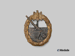 Germany, Kriegsmarine. A Coastal Artillery War Badge, by C.E. Juncker