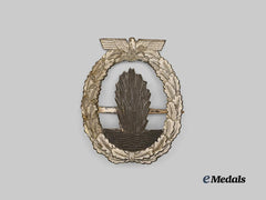Germany, Kriegsmarine. A Minesweeper War Badge, Modified for Postwar Wear, Type 4 by Wilhelm Deumer