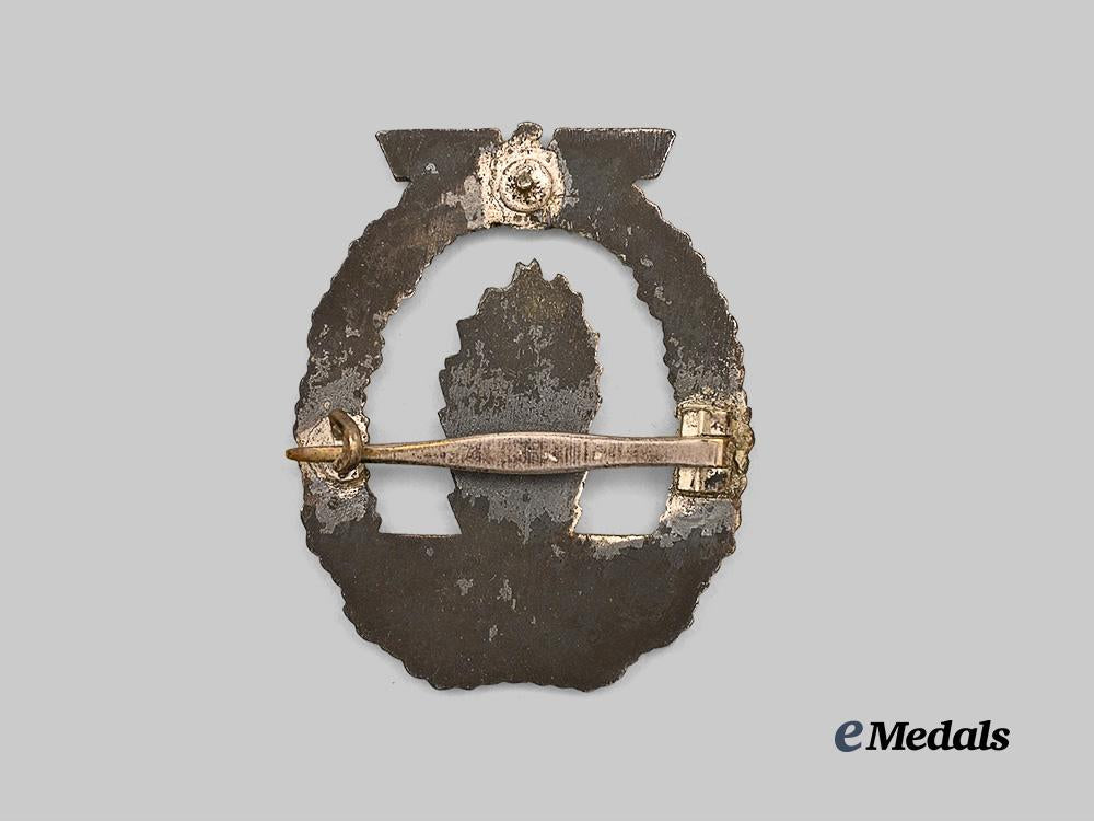 germany,_kriegsmarine._a_minesweeper_war_badge,_modified_for_postwar_wear,_type4_by_wilhelm_deumer_e_medals__g61327_3